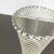 White Mid-Century Modern French Metal Umbrella Stand in the style of Mathieu Matégot, 1960s For Sale - Image 8 of 18