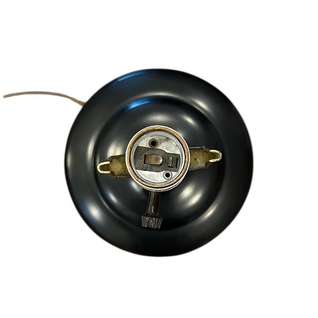 Vintage 20th Century Chinoiserie / Chinese Export Famille Rose Ginger Jar / Vase Lamp With Foo Dog Handles For Sale - Image 9 of 11