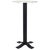 Bistro high table in wrought iron with marble top.