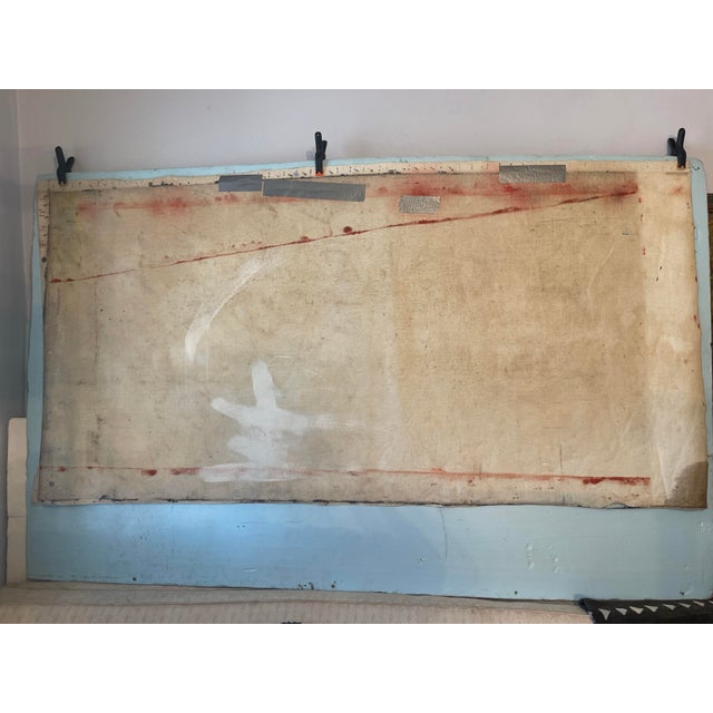 Red 1960’s Mid Century Modern, Afro Style Surrealist Abstract, in the Style of Wiferdo Lam For Sale - Image 8 of 10