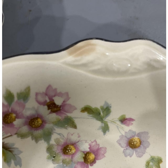 Antique White Vintage Homer Laughlin Moss Rose Dinnerware Set - Pattern Jj59 - 50 Pieces For Sale - Image 8 of 14