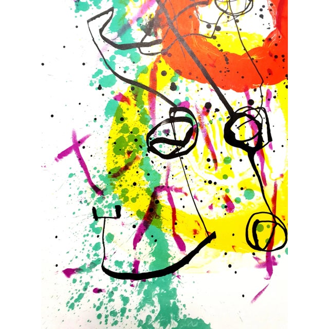 Joan Miro - Moon Bird, Sun Bird - Original Lithograph From the literary review ''XXe Siècle'' 1961 Dimensions: 32 x 24 cm...