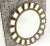 Labarge Heavy Round Brass or Bronze Sunburst Wall Mirror with Rope Edges For Sale - Image 4 of 10