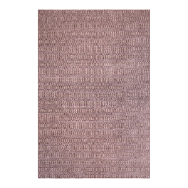 Boho Chic Grass Roselyn Brown/Beige Wool Rug - 9'1'' X 11'10'' For Sale