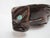 Wood Maori New Zealand Carved Wood Oval Lidded Treasure Box With Abalone Shell For Sale - Image 7 of 13