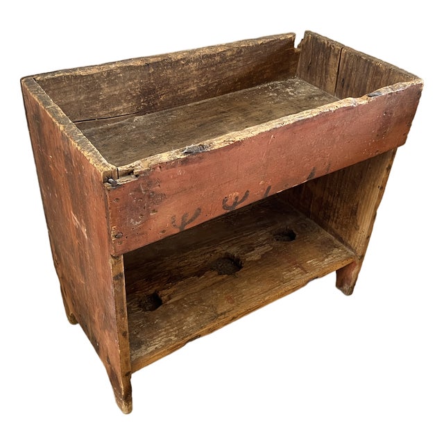 Early 1900s Small Pine Dry Sink For Sale