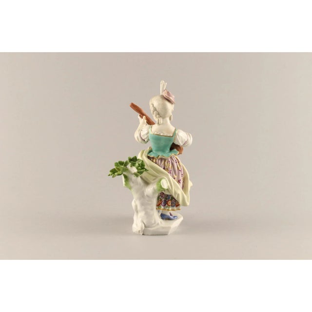 Girl with a Lute in Ceramic, 19th Century For Sale - Image 6 of 10