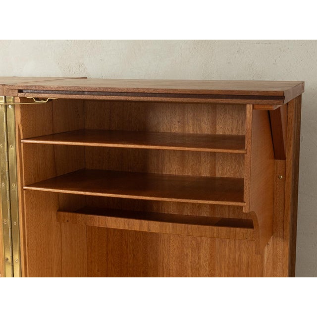 Vintage Secretaire in Walnut, 1960s For Sale - Image 14 of 16