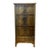 1970s Asian Iron Doors Tall Cabinet For Sale