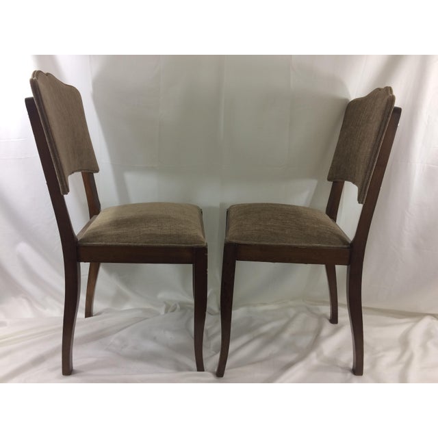 Early 20th Century French Art Deco Chairs - A Pair For Sale - Image 5 of 6