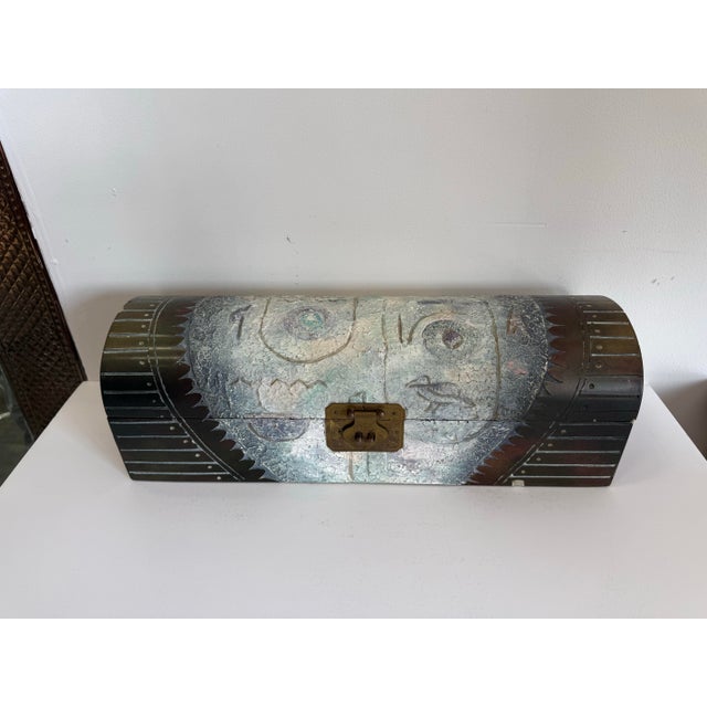 Postmodern 1980's Studio Made Decorative Box For Sale - Image 3 of 7