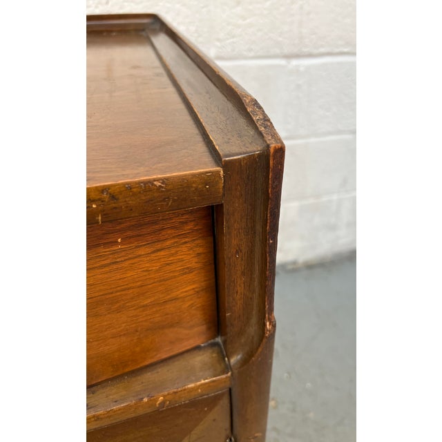 Mid-Century Modern Sculpted Walnut Buffet For Sale - Image 12 of 16