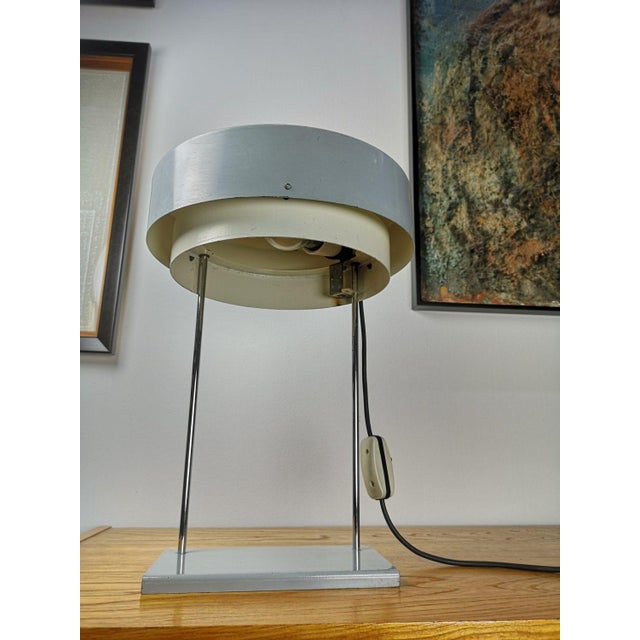 Industrial Gray Table Lamp, 1980s For Sale - Image 6 of 8