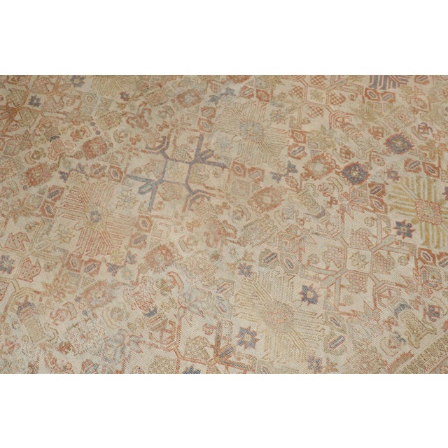 Antique Zabihi Collection Persian Mahal Soft Rug - 8'10" x 11'9" For Sale - Image 9 of 12
