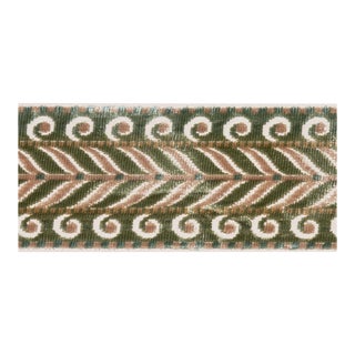 SAMPLE - Schumacher Marion Velvet Tape In Jade For Sale
