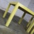 Handsome mid-century modern pair of blonde or cerused oak Parsons end tables or side tables. They are done in the style of...