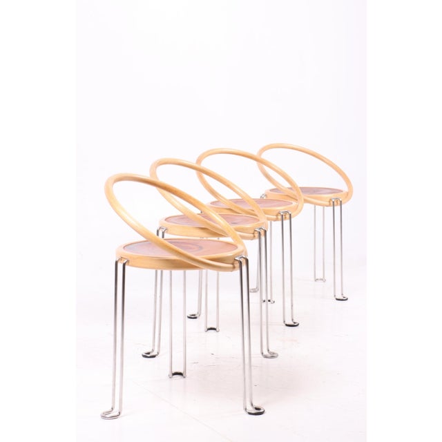 Side Chairs by Börge Lindau, 1980s, Set of 4 For Sale - Image 11 of 11