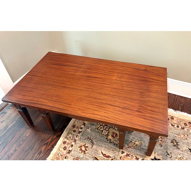Karpen 1930s-40s Large Mahogany Coffee Table For Sale - Image 6 of 7