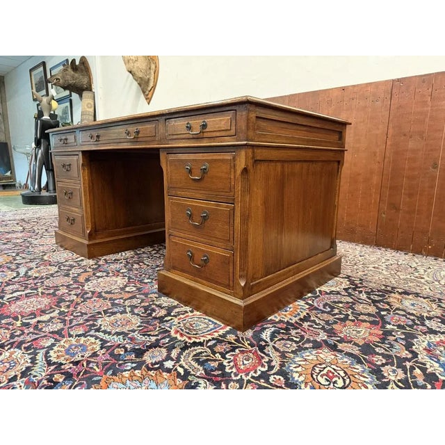 English Desk in Oak For Sale - Image 6 of 18