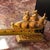 Metal Antique Bronze Gilded Bookend Sailing Boat 1803 Galleon Time of Elizabeth Stamp For Sale - Image 7 of 10