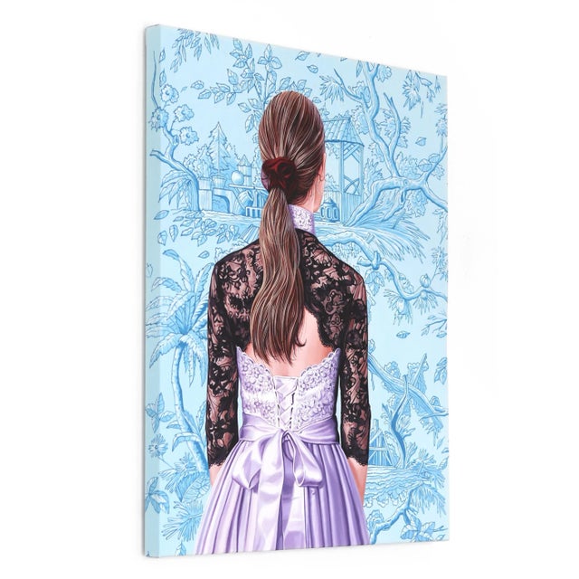 "Blue" Contemporary Realist Figurative Acrylic Painting by Carlos Gamez De Francisco For Sale In Los Angeles - Image 6 of 9