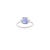3.08Ctw Square Blue Sapphire & Baguette Diamond Statement Ring Size 7 For Sale In New York - Image 6 of 12