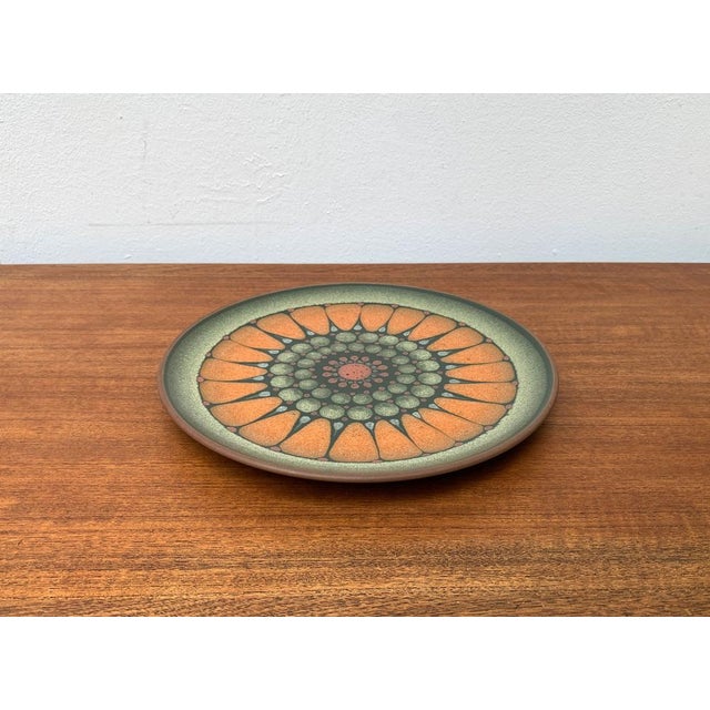 Ceramic Vintage German Wall Plate in Ceramic from Keramik Manufaktur Kupfermühle, 1970s For Sale - Image 7 of 16