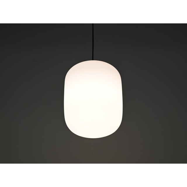 Metal Mid-Century Pendants in Opaline Glass and Metal from Stilnovo, Italy, 1960s, Set of 2 For Sale - Image 7 of 12
