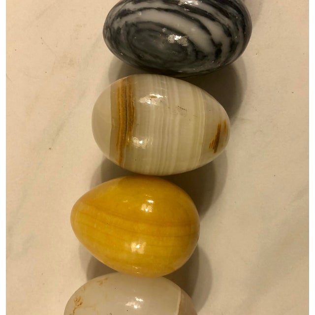 Mid 20th Century Vintage Italian Marble Eggs (Set of 7) For Sale - Image 5 of 11