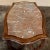 Burnt Umber 19th Century French Louis XV Walnut Marble Top End Table ~ Center Table For Sale - Image 8 of 13
