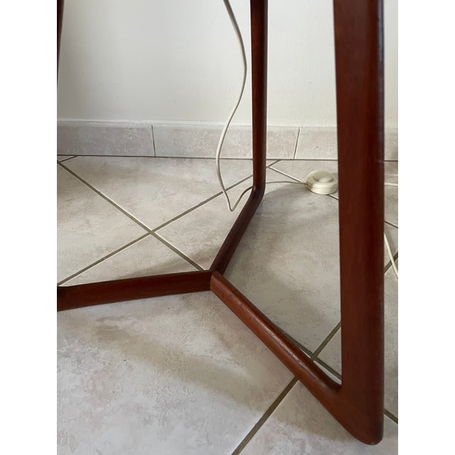 Teak Tripod Floor Lamp by Peter Hvidt and Olga Molgaard-Nielsen, 1960 For Sale - Image 4 of 13
