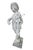 Embrace timeless European garden charm with this striking full-figure vintage lead statue depicting a classical itinerant...