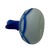 Glass Phoenician-Style Blue Satin Glass Amphora Vase For Sale - Image 7 of 10