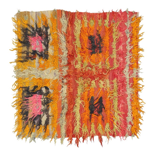 1960s Turkish Tulu Rug For Sale