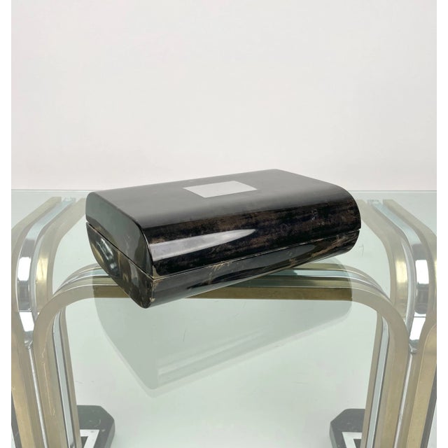 Goatskin Box by Tommaso Barbi, Italy, 1970s For Sale - Image 4 of 14