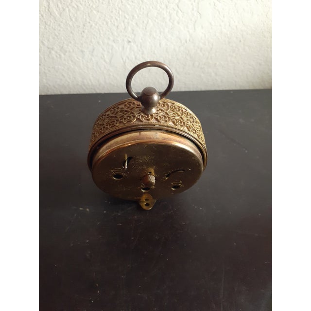 Vintage Sheffield Germany Brass Wind Up Alarm Clock. Chairish
