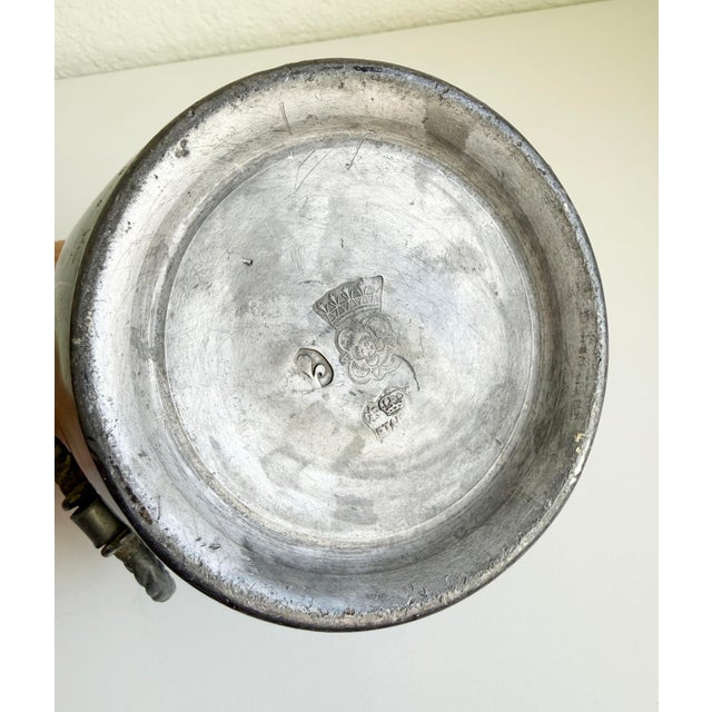 Antique French Pewter Vase With Handles For Sale - Image 10 of 10