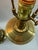 1960s Mid 20th Century Hollywood Regency Turquoise Ceramic & Brass Column Lamps - A Pair For Sale - Image 5 of 12