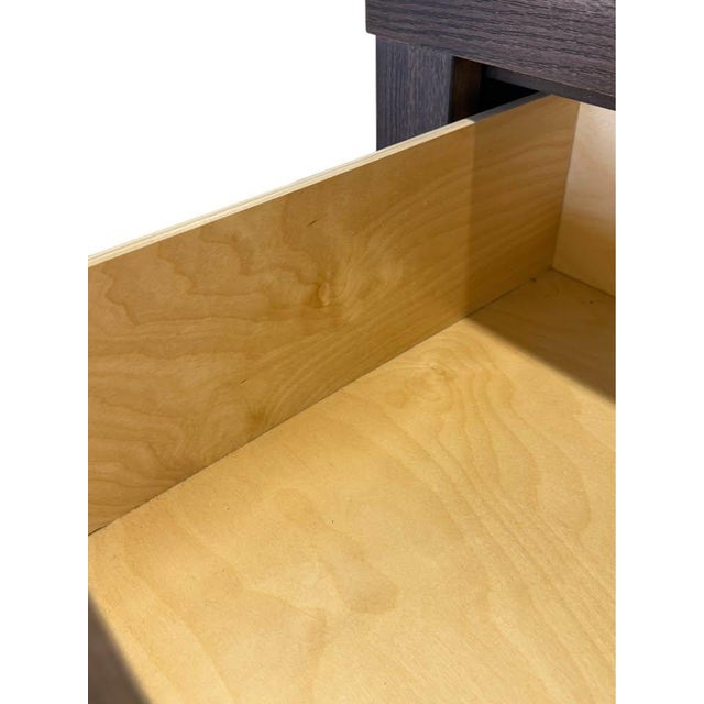 Brown Lg Vaughan-Bassett Furniture 5-Drawer Modern Chest in Mocha/Grey Wash/Maple Drawers/Soft Open & Close Glide System For Sale - Image 8 of 11