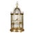 Mid-Century Modern French Midcentury Brass Circular Birdcage with Decorative Bird For Sale - Image 3 of 11