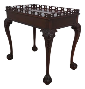 Councill Craftsmen Ball & Claw Chippendale Mahogany Tea Table