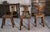 1960s Brutalist T Chairs in Elm from Aranjou, 1960s, Set of 4 For Sale - Image 5 of 10