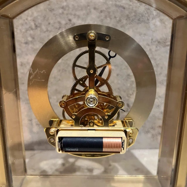 アンティーク　置き時計　SEIKO QUARTZ CLOCK Vintage Seiko Quartz Carriage Brass Mantle Clock Gold QZ102G