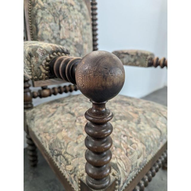 Brutalist Spool Chair, 1880s For Sale - Image 5 of 9