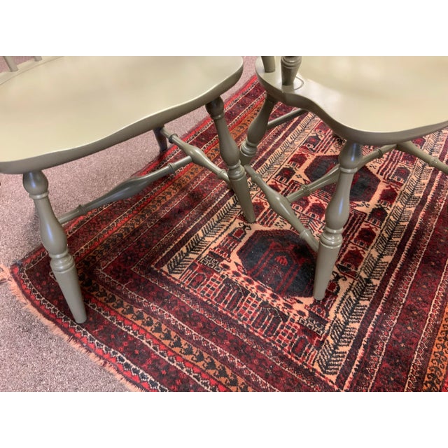 Late 20th Century Pair of Late 20th Century Hitchcock Windsor Armchairs For Sale - Image 5 of 11