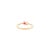 Metal Heart Cut Ruby Diamond Toi Et Moi Ring for Valentine in 14k Gold Size 6 For Sale - Image 7 of 12