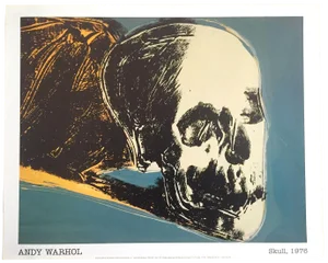 Andy Warhol Foundation Offset Lithograph Print Pop Art Poster " the Skull " 1976