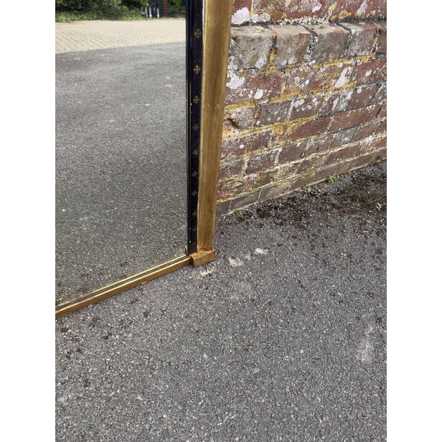 Antique English Carved Wood and Gesso Arched Top Gilt Overmantle Mirror For Sale - Image 5 of 7