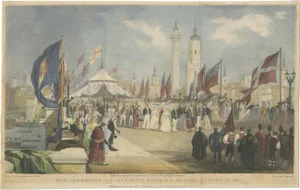 Hullmandel, Illustration of the Ceremony of Opening London Bridge, 1831, Print