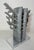 Metal Vintage 91' Chrome Metal Brutalist Statue Sculpture Presentation Award Silver For Sale - Image 7 of 11
